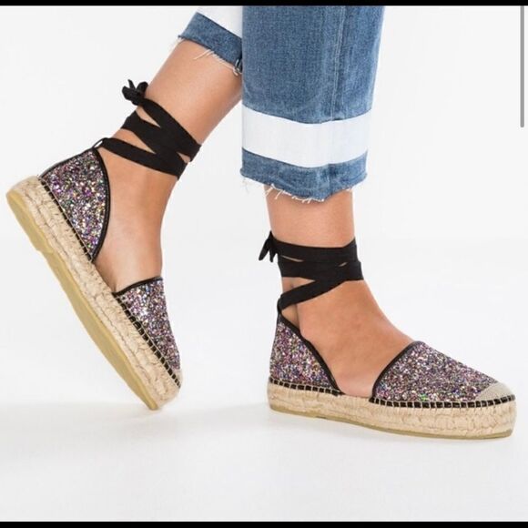 Free People Paradise Espadrille Glitter Gladiators - Picture 1 of 10